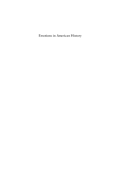 Emotions in American History Emotions in American History