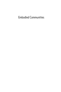 Embodied Communities Embodied Communities