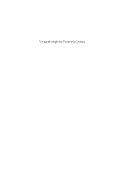 Voyage Through the Twentieth Century Voyage Through the Twentieth Century