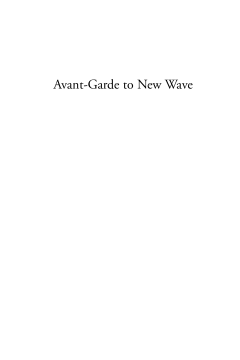 Avant-garde to New Wave Avant-garde to New Wave