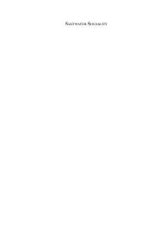 Saltwater Sociality Saltwater Sociality