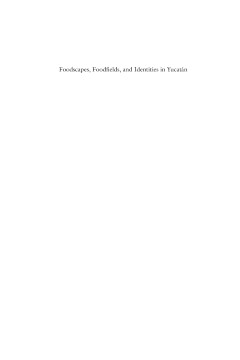 Foodscapes, Foodfields, and Identities in the YucatÁn Foodscapes, Foodfields, and Identities in the YucatÁn