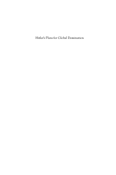 Hitler's Plans for Global Domination Hitler's Plans for Global Domination