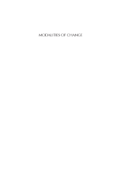 Modalities of Change Modalities of Change