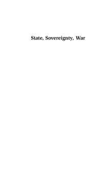 State, Sovereignty, War State, Sovereignty, War