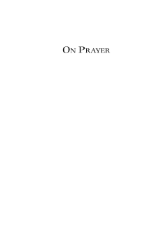 On Prayer On Prayer