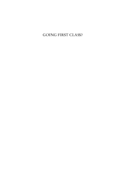 Going First Class? Going First Class?