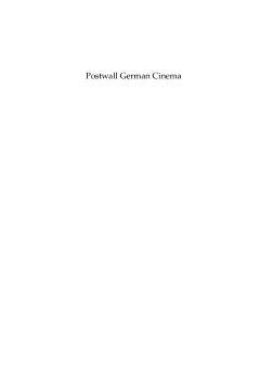 Postwall German Cinema Postwall German Cinema