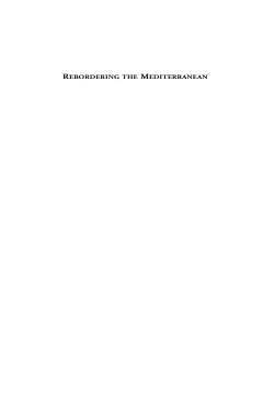 Rebordering the Mediterranean Rebordering the Mediterranean