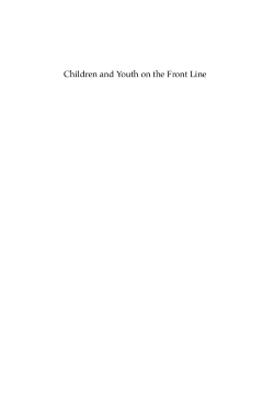 Children and Youth on the Front Line Children and Youth on the Front Line