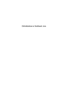 Globalization in Southeast Asia Globalization in Southeast Asia