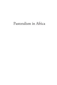 Pastoralism in Africa