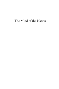 The Mind of the Nation The Mind of the Nation