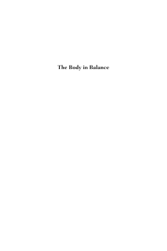 The Body in Balance The Body in Balance