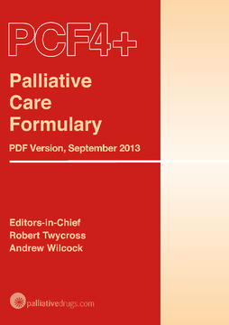 Palliative Care Formulary Palliative Care Formulary