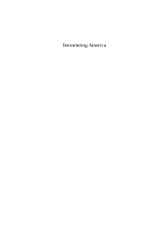 Decentering America Decentering America