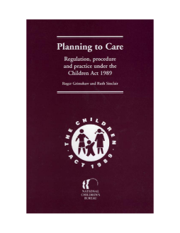 Planning to Care Planning to Care