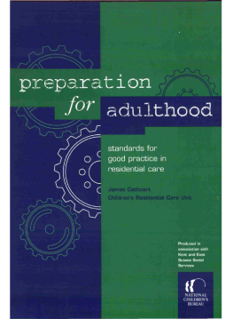 Preparation for Adulthood Preparation for Adulthood