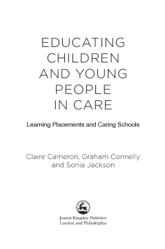 Educating Children and Young People in Care