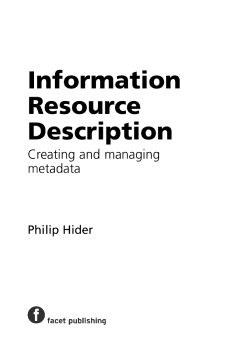 Information Resource Description Information Resource Description
