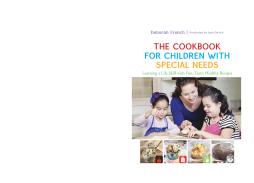 The Cookbook for Children with Special Needs The Cookbook for Children with Special Needs