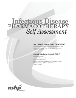 Infectious Disease Pharmacotherapy Self Assessment