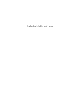 Celebrating Ethnicity and Nation Celebrating Ethnicity and Nation