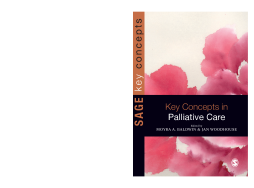 Key Concepts in Palliative Care Key Concepts in Palliative Care