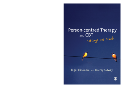 Person-centred Therapy and CBT Person-centred Therapy and CBT
