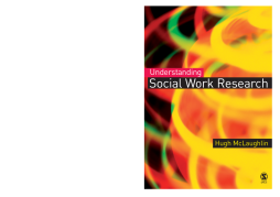 Understanding Social Work Research Understanding Social Work Research