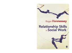 Relationship Skills in Social Work Relationship Skills in Social Work