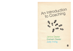 An Introduction to Coaching An Introduction to Coaching