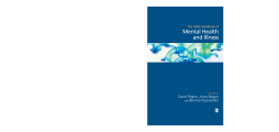 The SAGE Handbook of Mental Health and Illness The SAGE Handbook of Mental Health and Illness