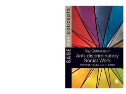 Key Concepts in Anti-Discriminatory Social Work Key Concepts in Anti-Discriminatory Social Work