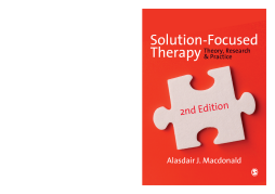 Solution-Focused Therapy Solution-Focused Therapy