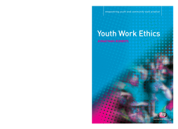 Youth Work Ethics Youth Work Ethics