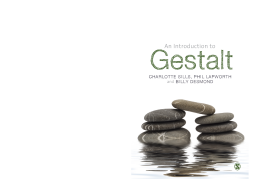 An Introduction to Gestalt An Introduction to Gestalt