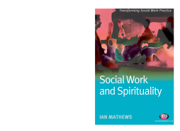 Social Work and Spirituality Social Work and Spirituality