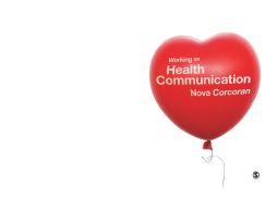 Working on Health Communication Working on Health Communication