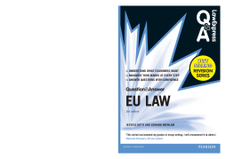 Law Express Question and Answer: EU Law (Q&A revision guide)