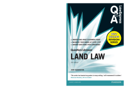 Law Express Question and Answer: Land Law(Q&A revision guide)