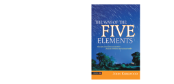 The Way of the Five Elements The Way of the Five Elements