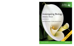 Investigating Biology Lab Manual, Global Edition Investigating Biology Lab Manual, Global Edition
