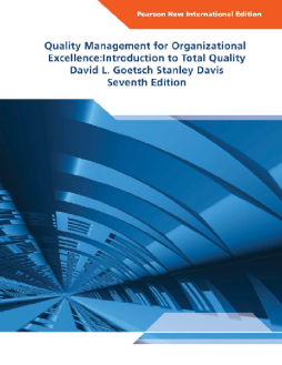 Quality Management for Organizational Excellence Pearson New International Edition Quality Management for Organizational Excellence Pearson New International Edition