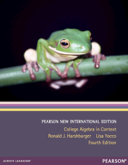 College Algebra in Context: Pearson New International Edition College Algebra in Context: Pearson New International Edition