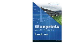 Blueprints: Land Law Blueprints: Land Law