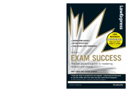 Law Express: Exam Success (Revision Guide) Law Express: Exam Success (Revision Guide)