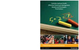 Effective Classroom Management: Pearson New International Edition Effective Classroom Management: Pearson New International Edition