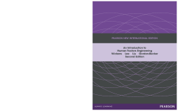Introduction to Human Factors Engineering: Pearson New International Edition Introduction to Human Factors Engineering: Pearson New International Edition