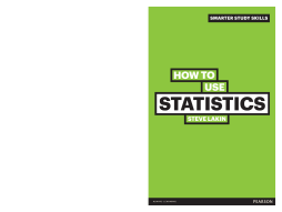 How to Use Statistics How to Use Statistics